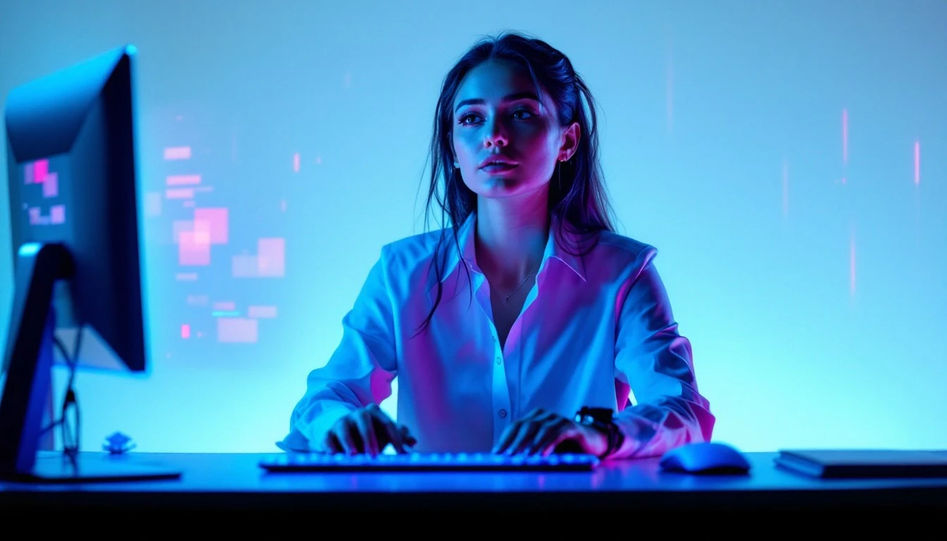 Mujer con laptop