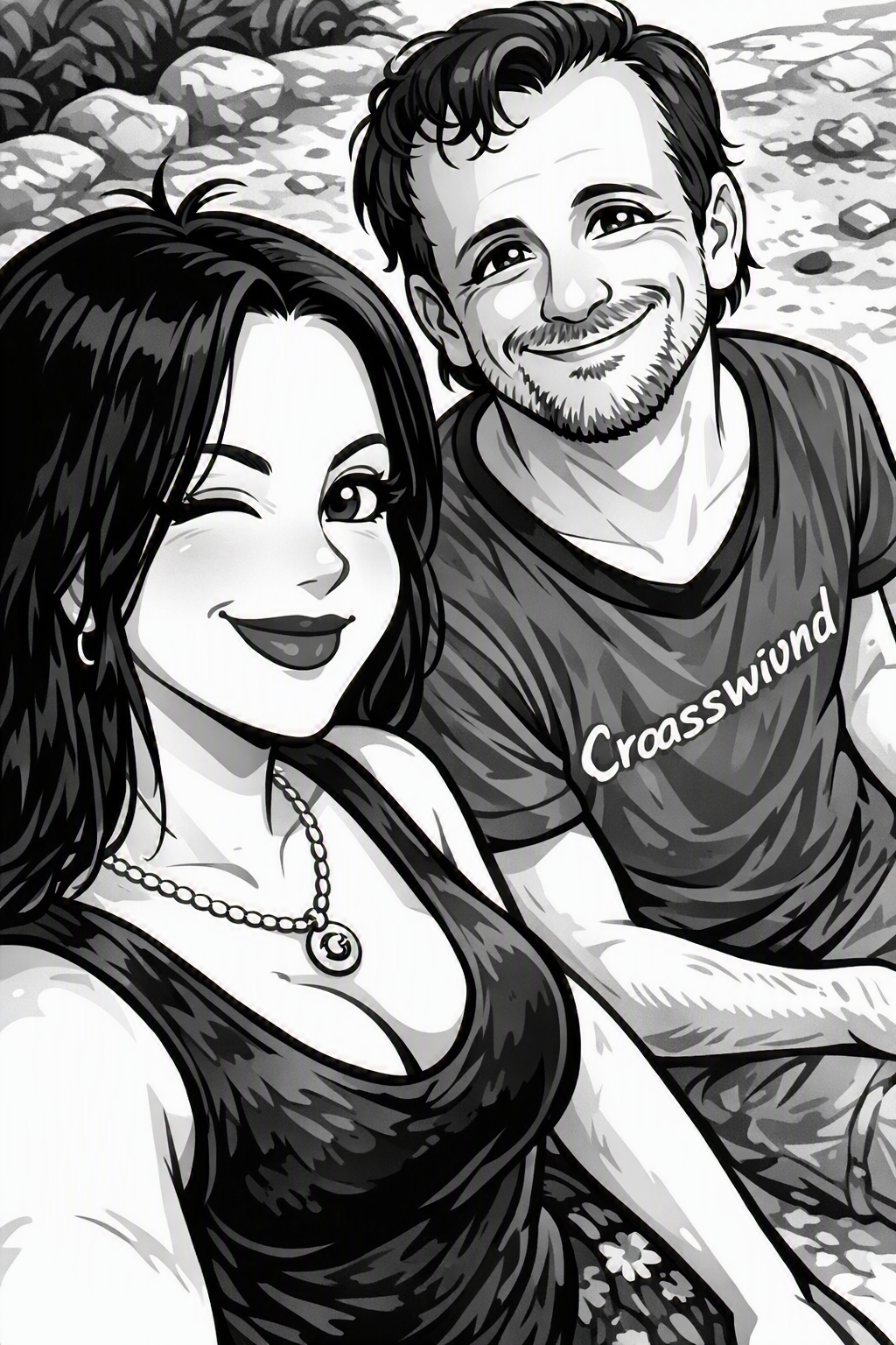 Elizabeth y Cristian, integrantes del equipo
